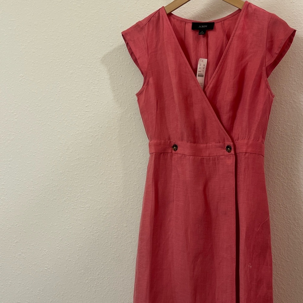 J. Crew Coral Wrap Dress